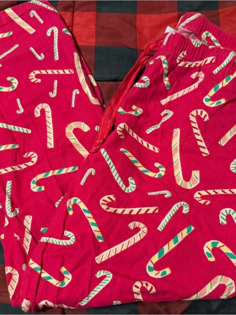 Women’s Candy Cane Red Holiday Pajama Pants